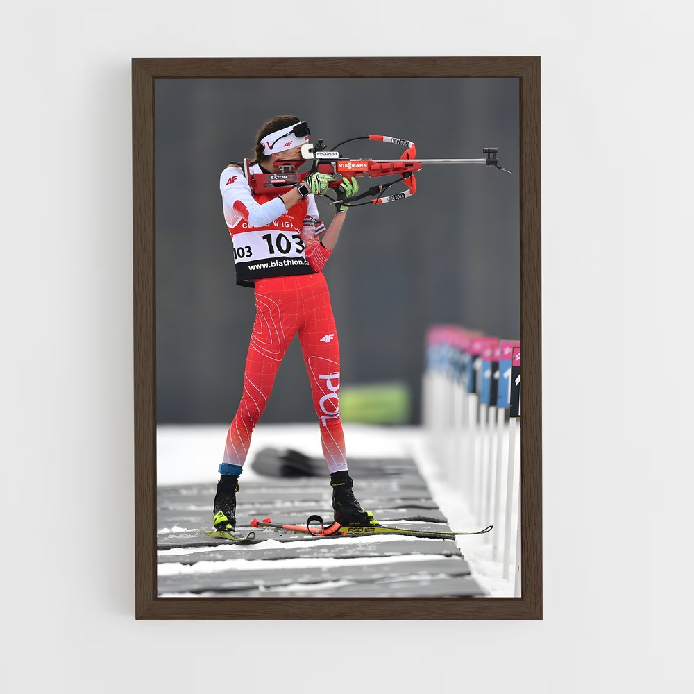 Poster Maîtresse des Neiges – affiche Biathlon (vue 5)